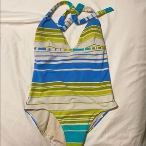 Sand and Sun striped bathing suit
